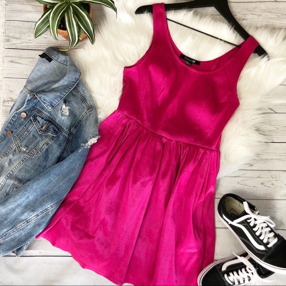 FOREVER 21 Hot Pink Cocktail Dress